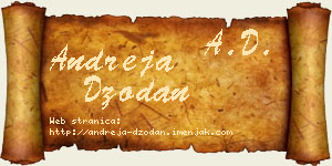 Andreja Džodan vizit kartica